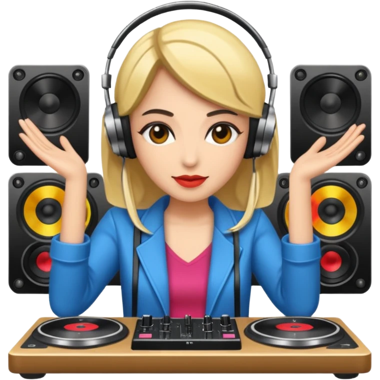 woman dj emoji