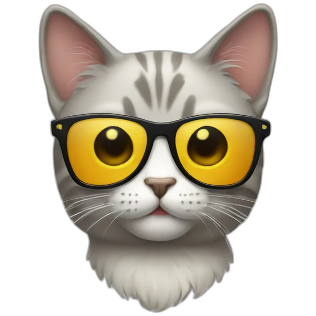 Cat with sunglasses emoji