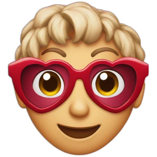 heart glasses emoji