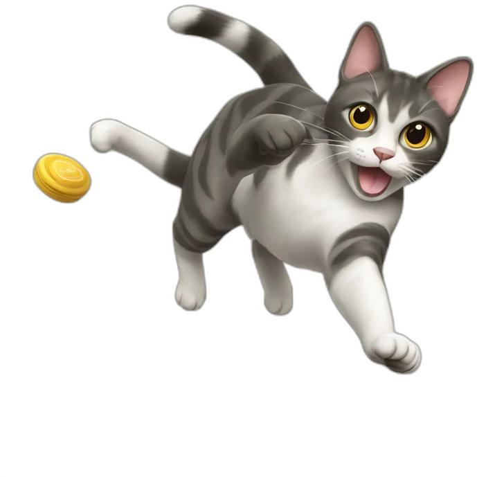 Cat throwing frisbee emoji