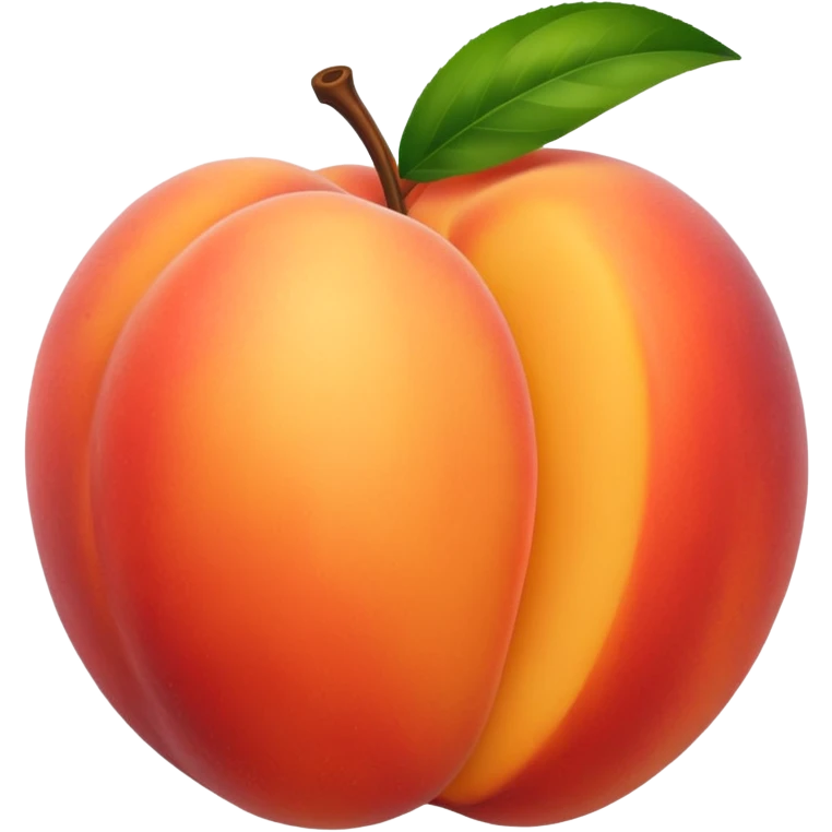 Creamy peaches  emoji