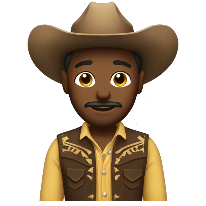  Cowboy with a dress emoji