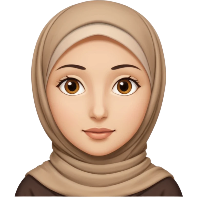hijab woman with neutral face emoji