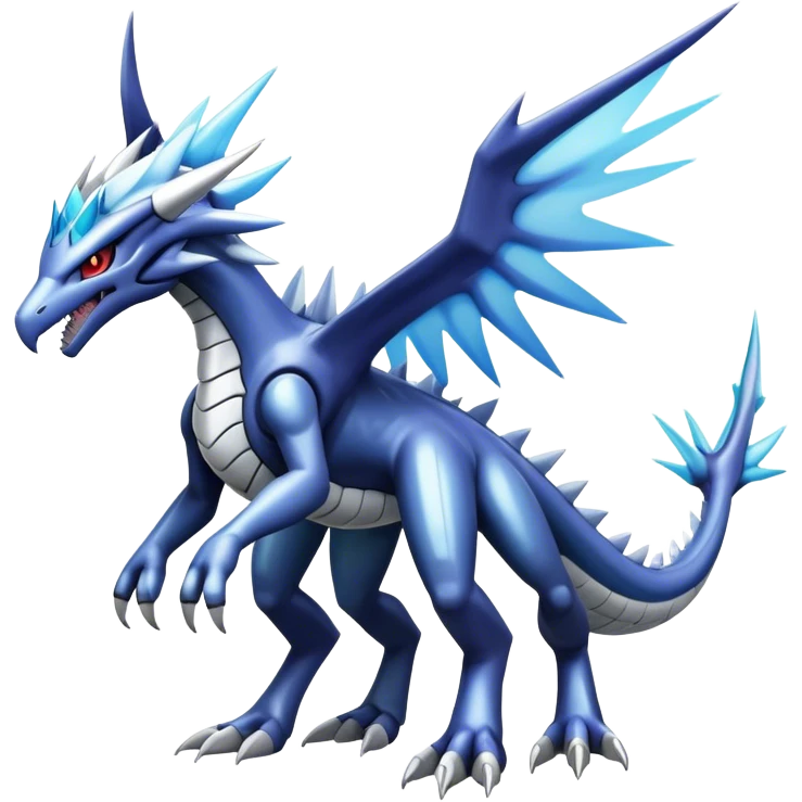  Cool Edgy Shiny Ethereal Legendary Digimon-Dialga-Palkia-hybrid full body emoji