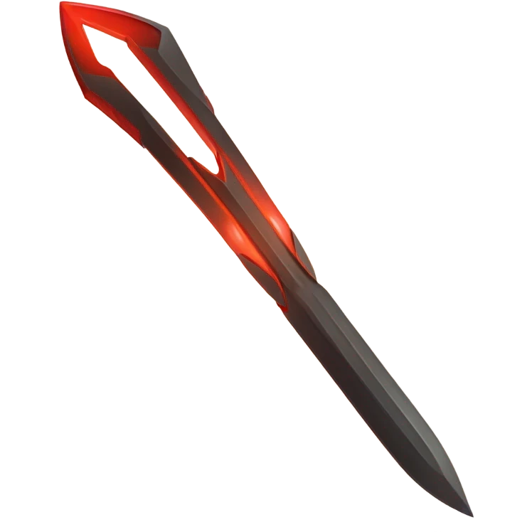 space-multiblade-sword-with-red-ray-blade emoji