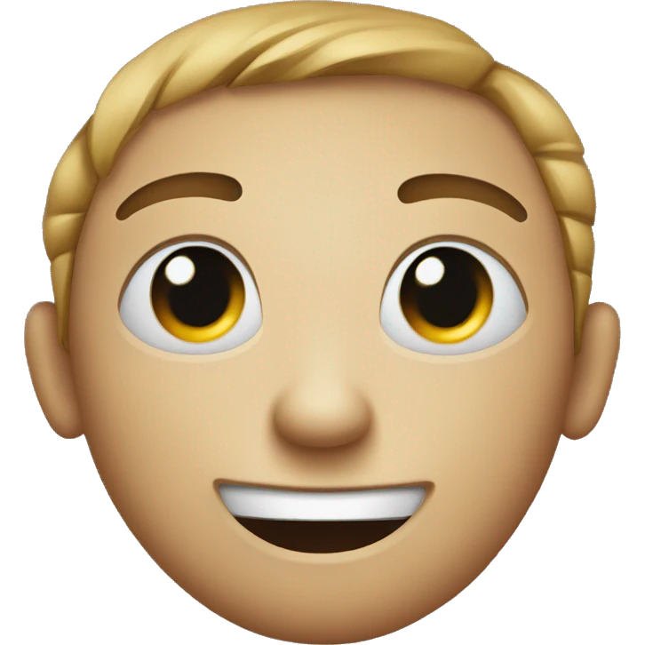 Smile emoji with one eye twitching  emoji