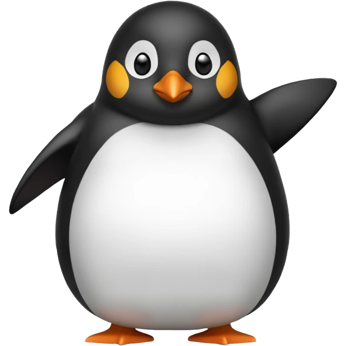 Fat penguin emoji