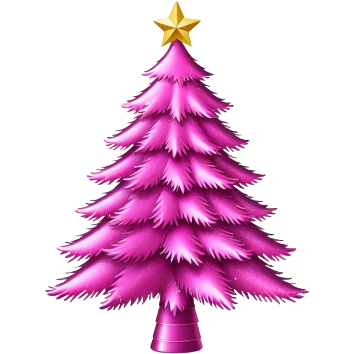 pink christmas tree emoji