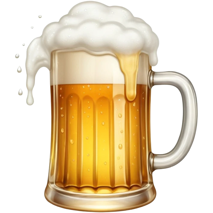 beer mug with foam emoji