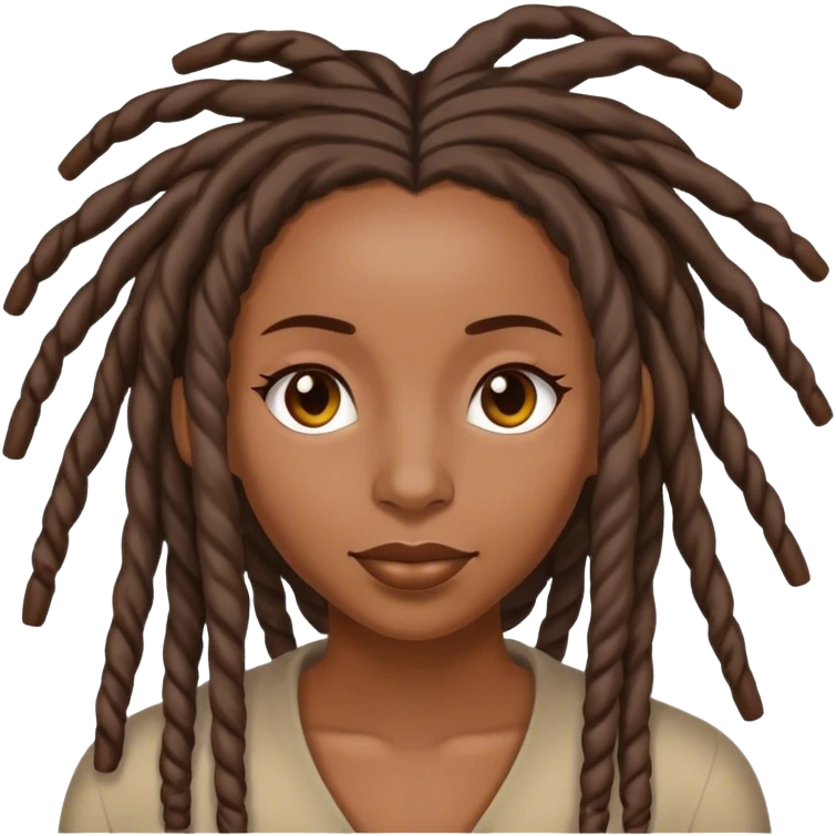 Black woman with locs omg emoji