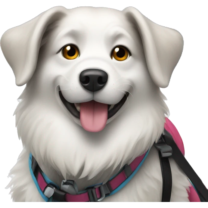 Dog ski emoji
