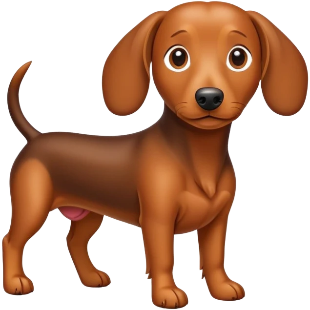 Teckel dog emoji