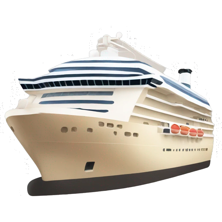 Beige aesthetic Cruise ship emoji