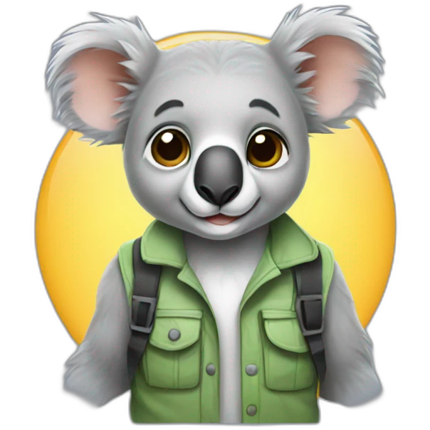 Koala programmer emoji