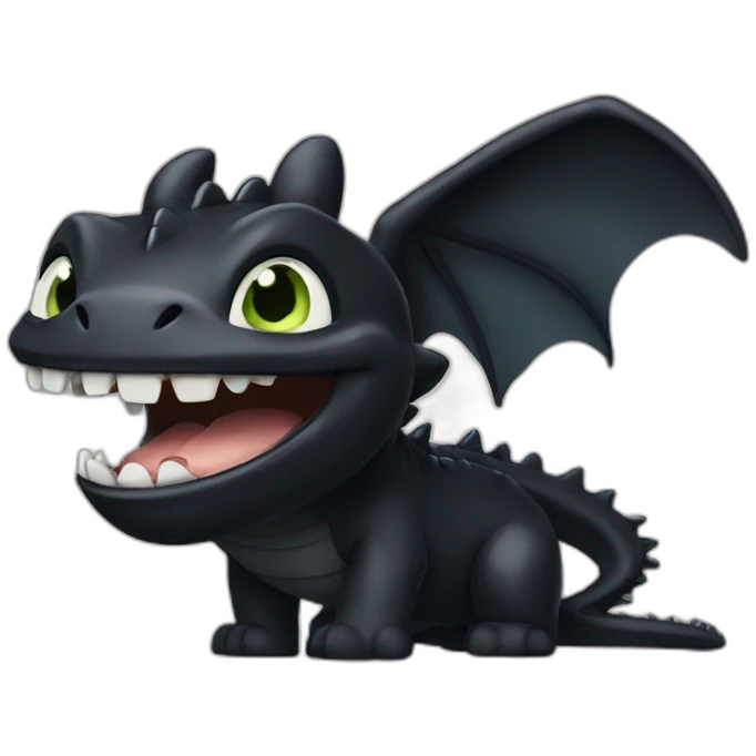 Toothless emoji