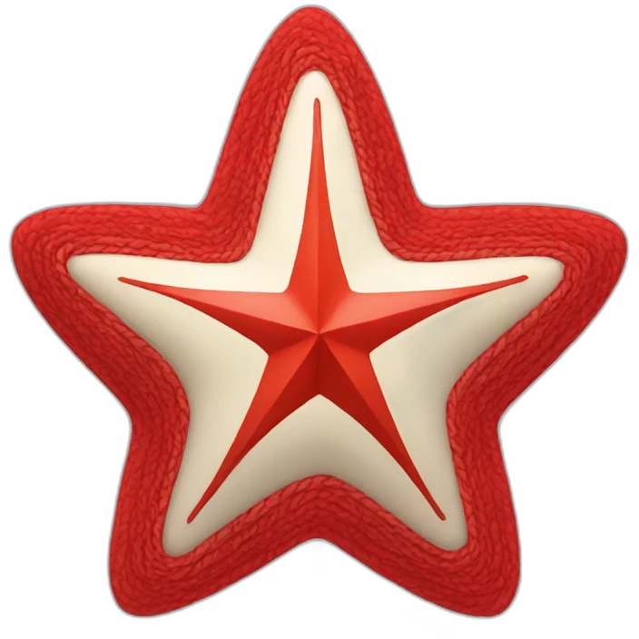 Colar red star emoji