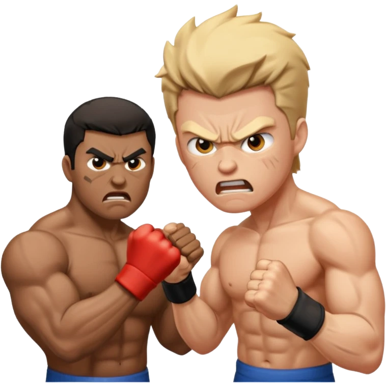 dos personas peleando (no deporte) emoji