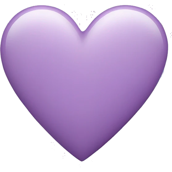 Light purple heart emoji