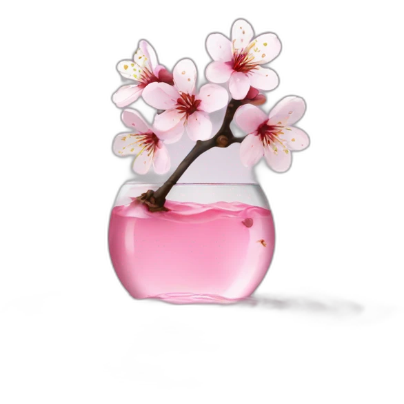 Cherry blossom in water emoji