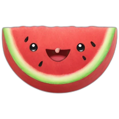 watermelon on the neck emoji