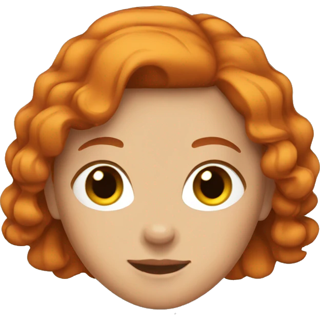 girl with ginger hair emoji