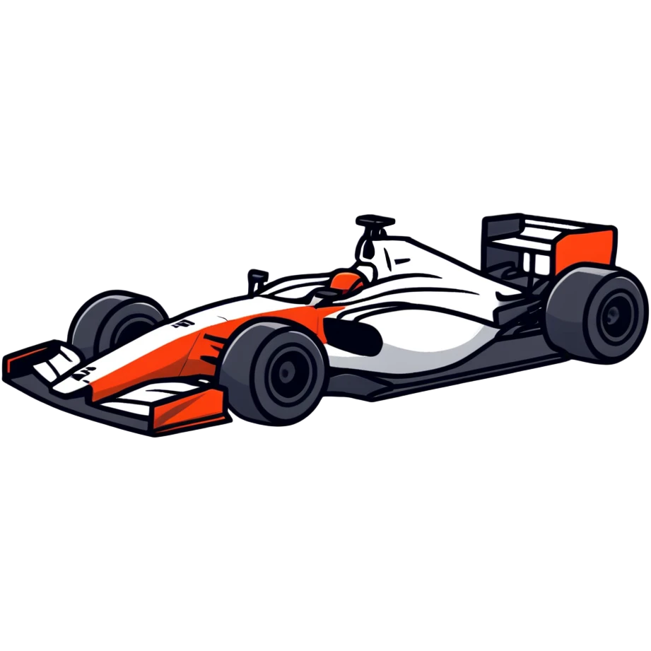 F1 racing car emoji