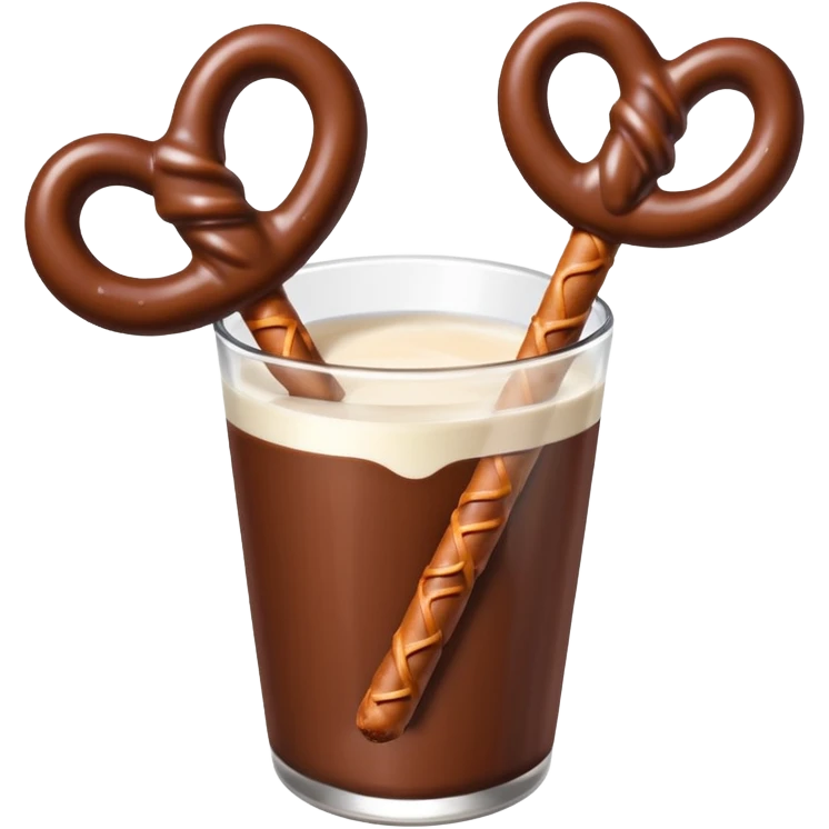 chocolate covered pretzel rods emoji
