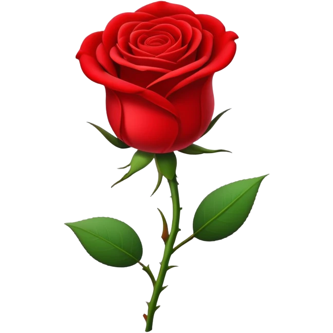 Red rose for Sant Jordi celebration emoji