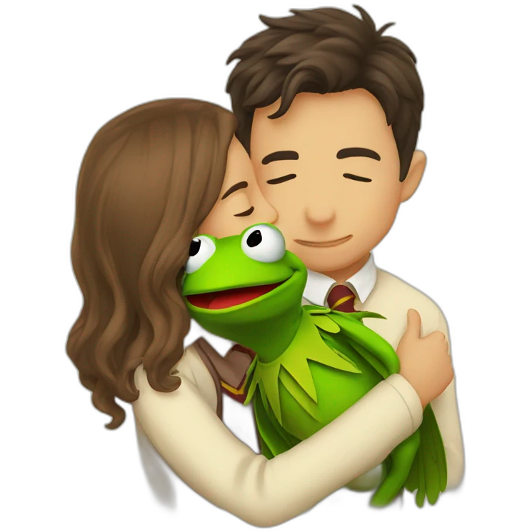 Harry potter kisses kermit emoji