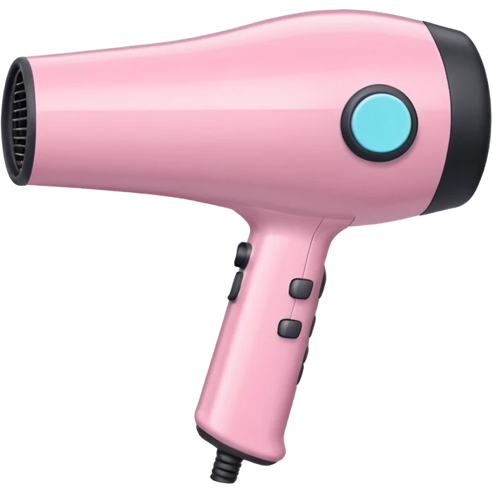 pastel pink hair dryer emoji