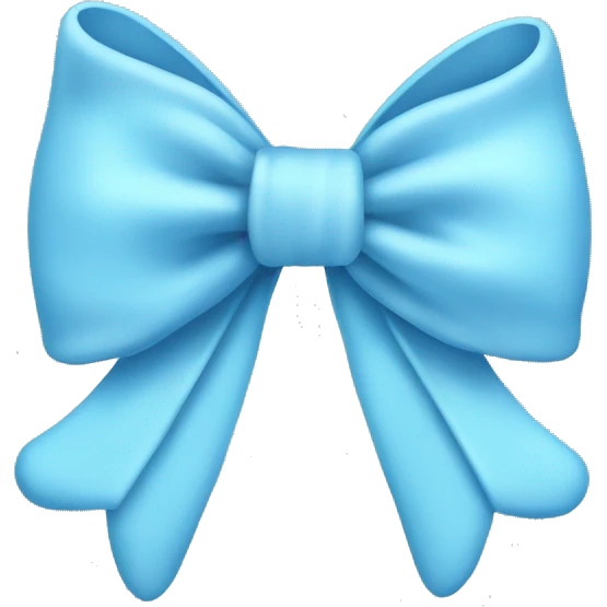 Baby Blue Stocking Bows emoji