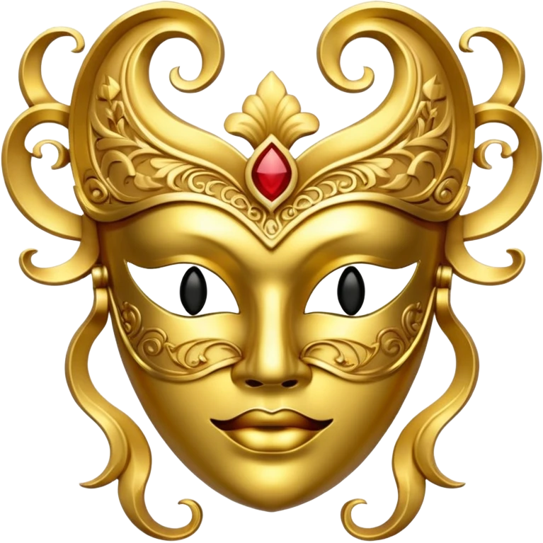 gold mask  emoji