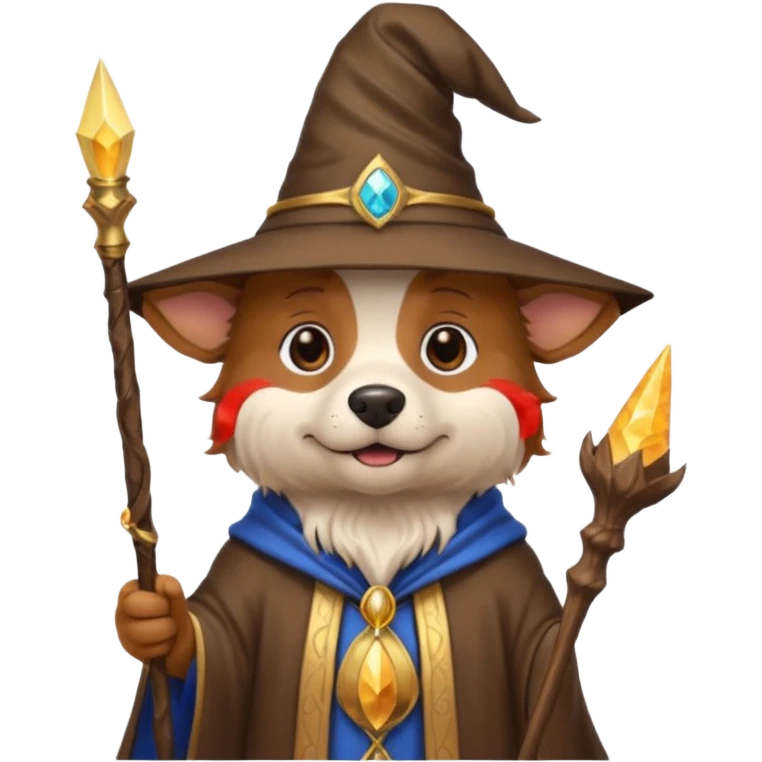 Dog wizard emoji