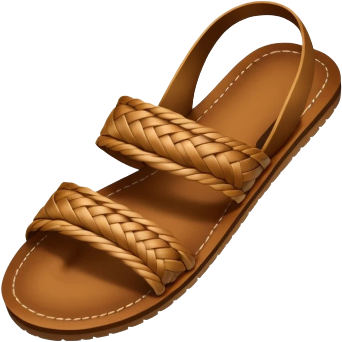 Hand holds sandal emoji