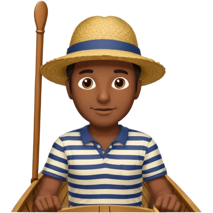 venice gondolawith italian man emoji