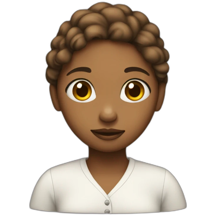 girl with question mark emoji