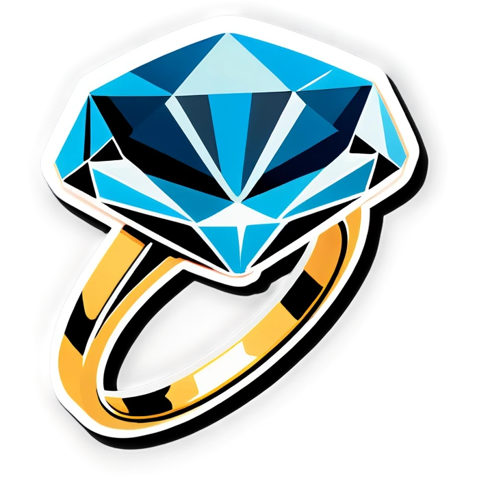 Radiant diamond ring emoji