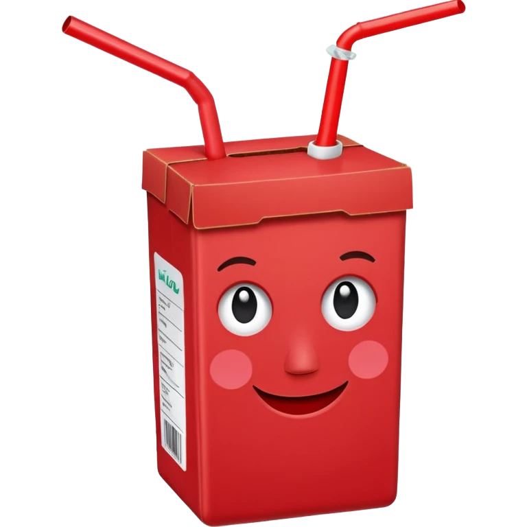 juice box RED emoji
