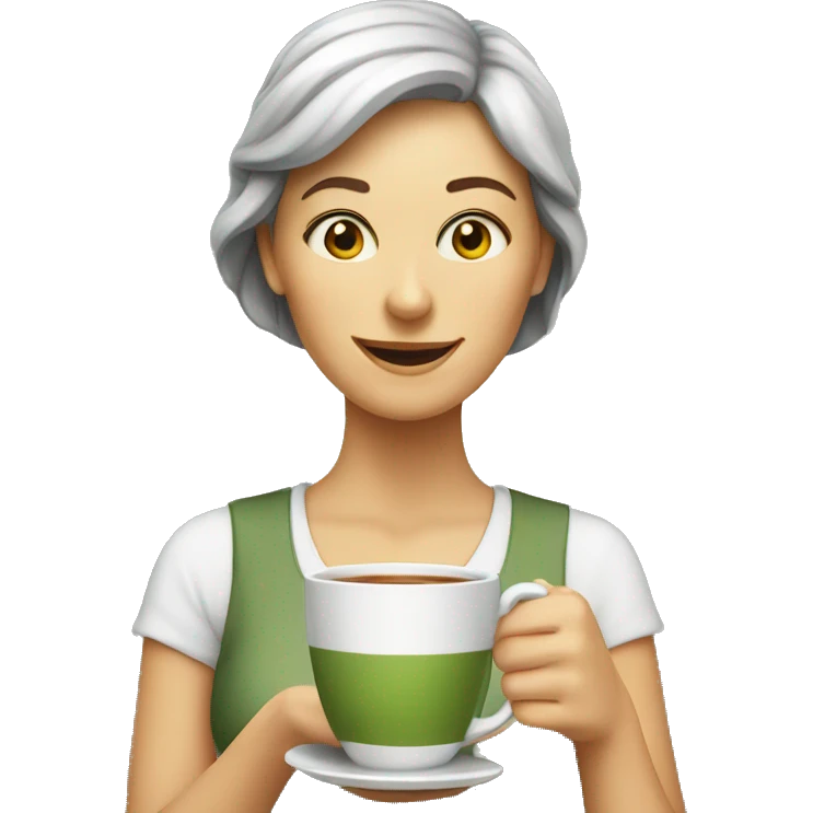 tea drinks woman emoji
