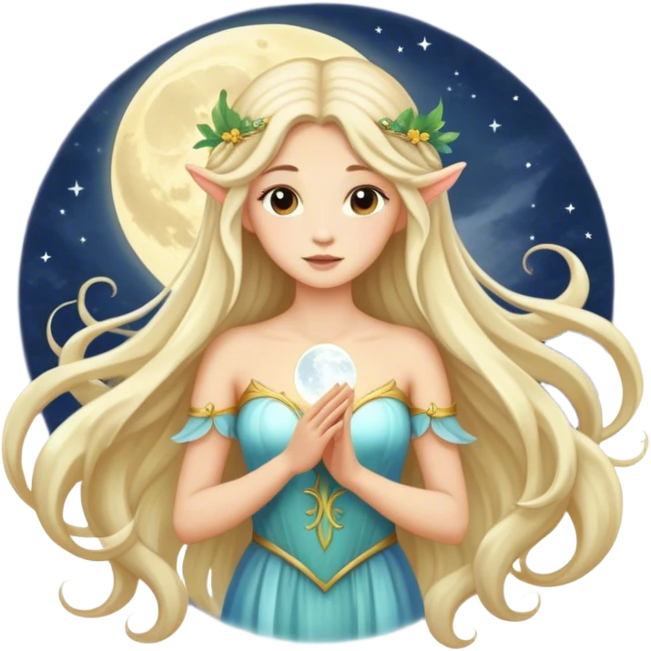 fairy and moon emoji