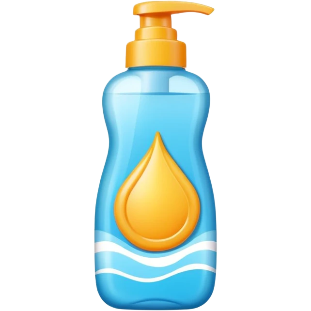 sunscreen bottle object icon, summer pool accessory, smooth packaging, bright colors, 3D cartoon, mobile game icon style, centered, clean background, no text, no watermark
 emoji