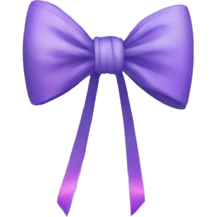 Aesthetic bow emoji