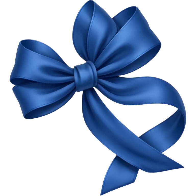 Colon cancer dark blue ribbon emoji