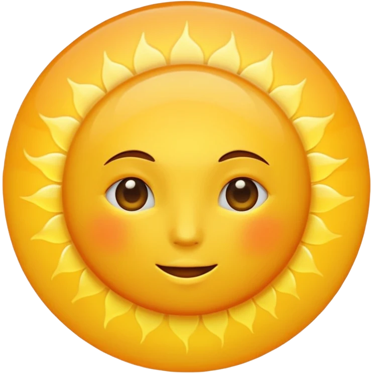 yellow sun emoji