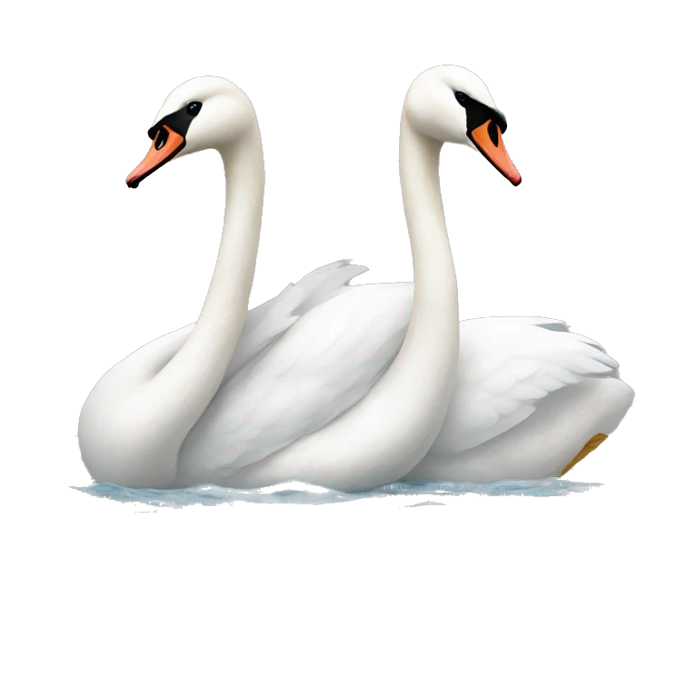 Swans with bow  emoji