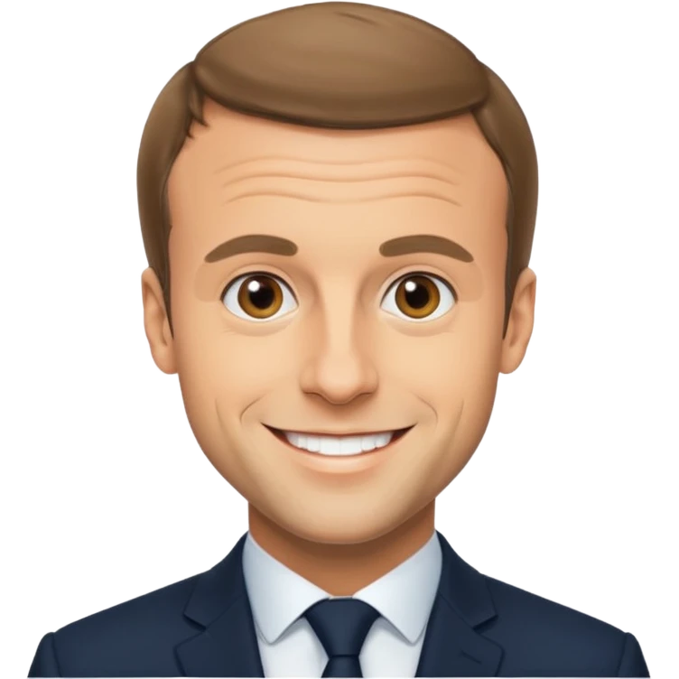 macron qui tire la la,gue emoji