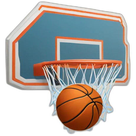 dunk in basketball hoop emoji
