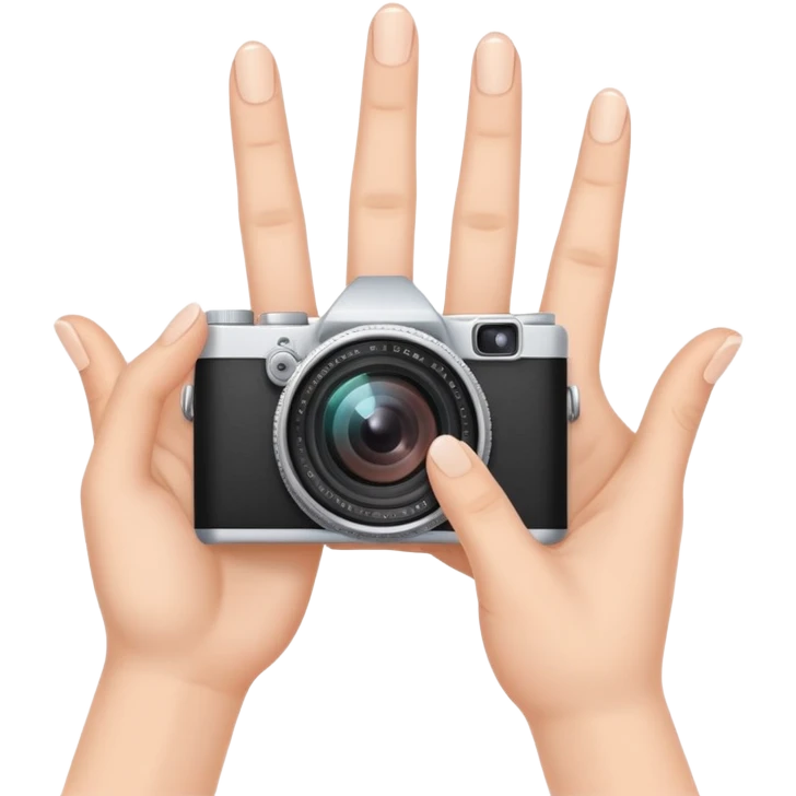fingers framing hand gesture, camera viewfinder with hands emoji