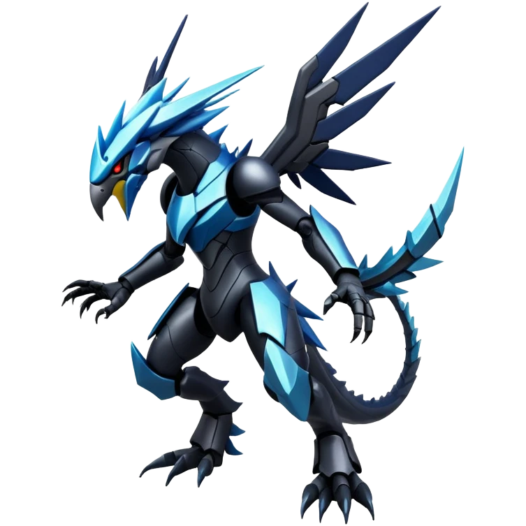 Punk’ish Edgy Futuristic Badass Dark Gothic Zekrom-Dialga-Aurorus-Hybrid-Creature emoji
