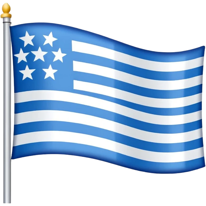 The flag of Chicago  emoji